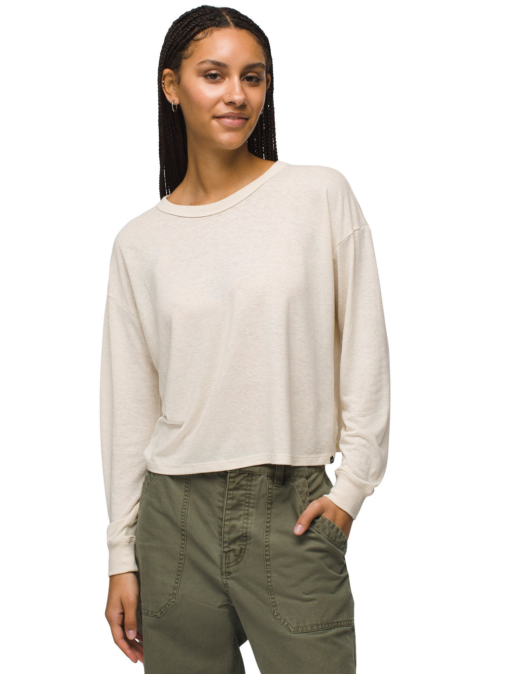 prAna Women's Cozy Up Long Sleeve Crew Tee