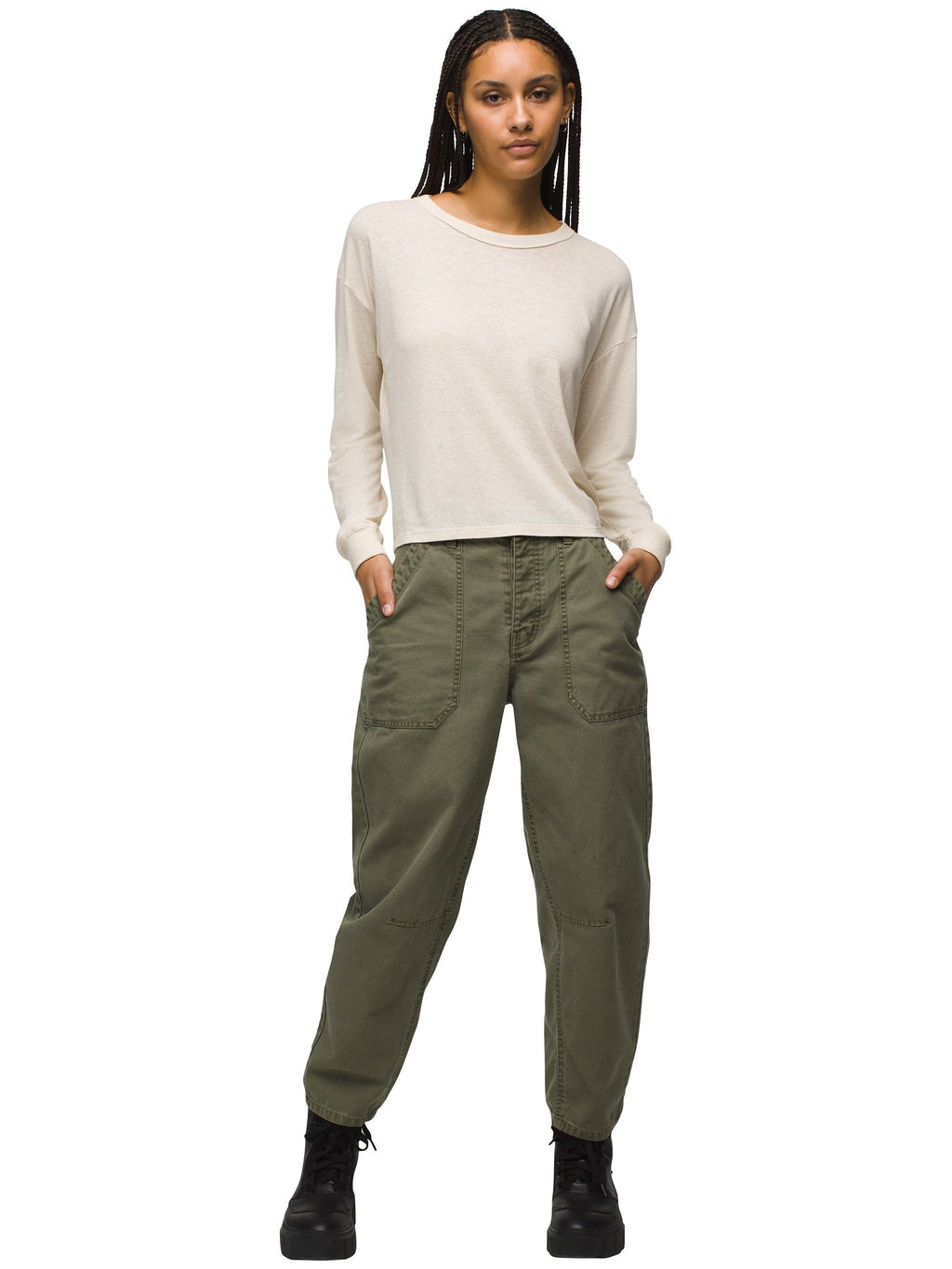 prAna Women's Cozy Up Long Sleeve Crew Tee