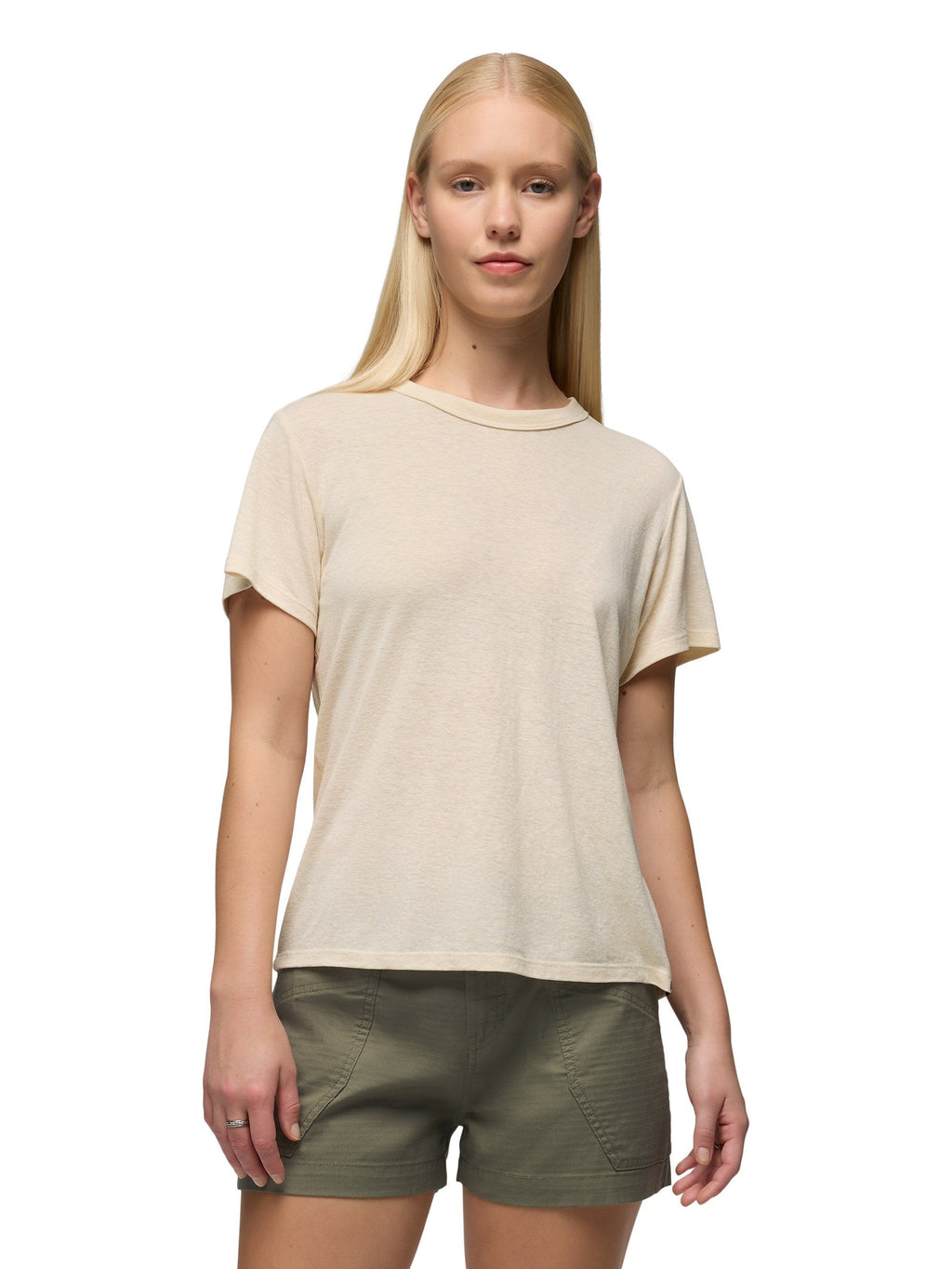 prAna Womens Cozy Up Short Sleeve Crew Tee