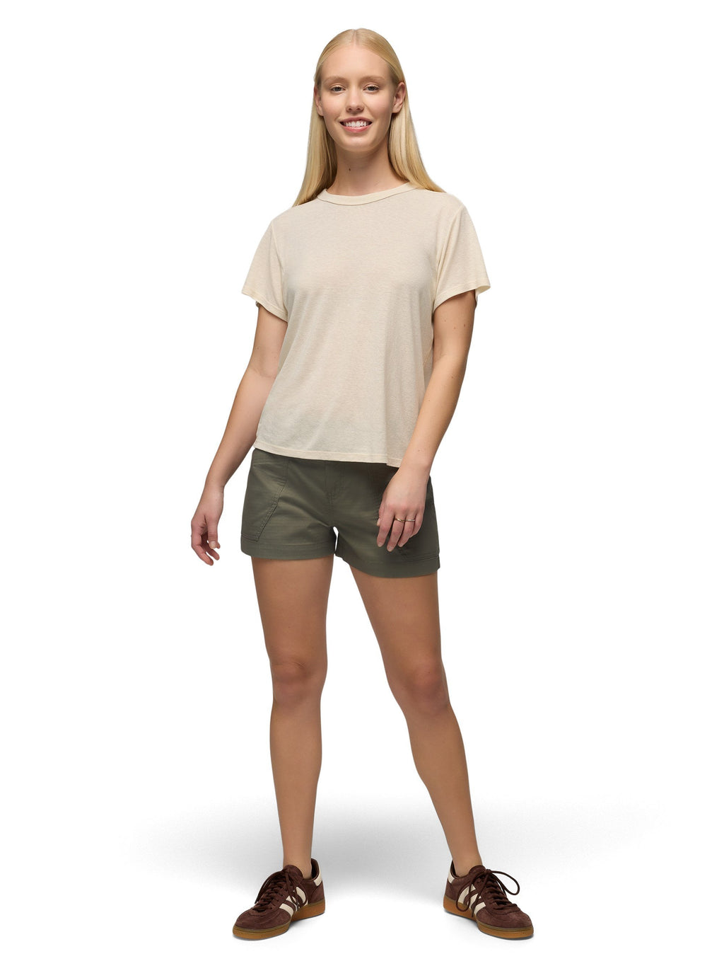 prAna Womens Cozy Up Short Sleeve Crew Tee