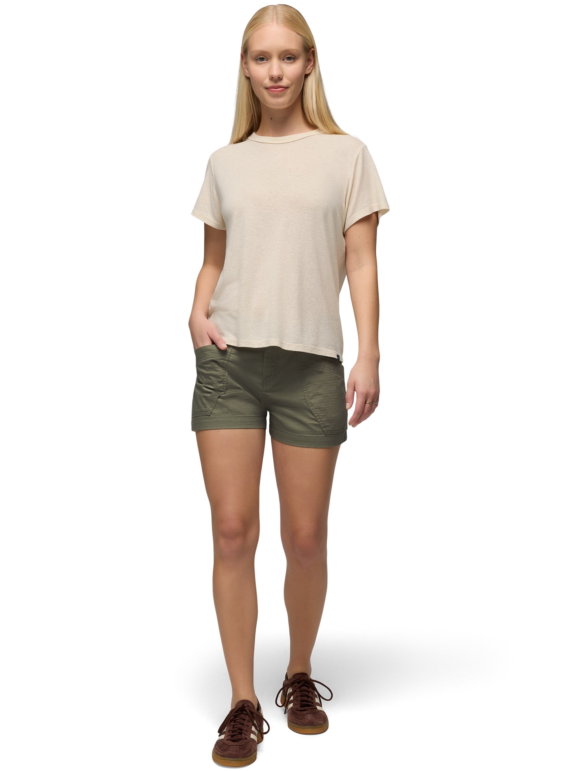 prAna Womens Cozy Up Short Sleeve Crew Tee