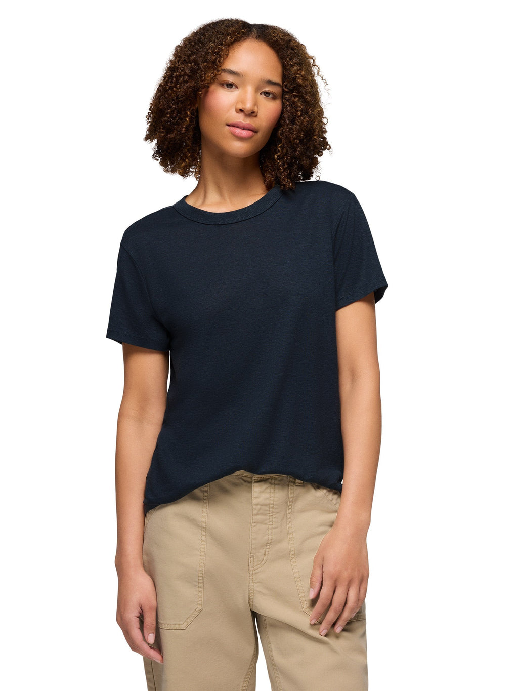 prAna Womens Cozy Up Short Sleeve Crew Tee