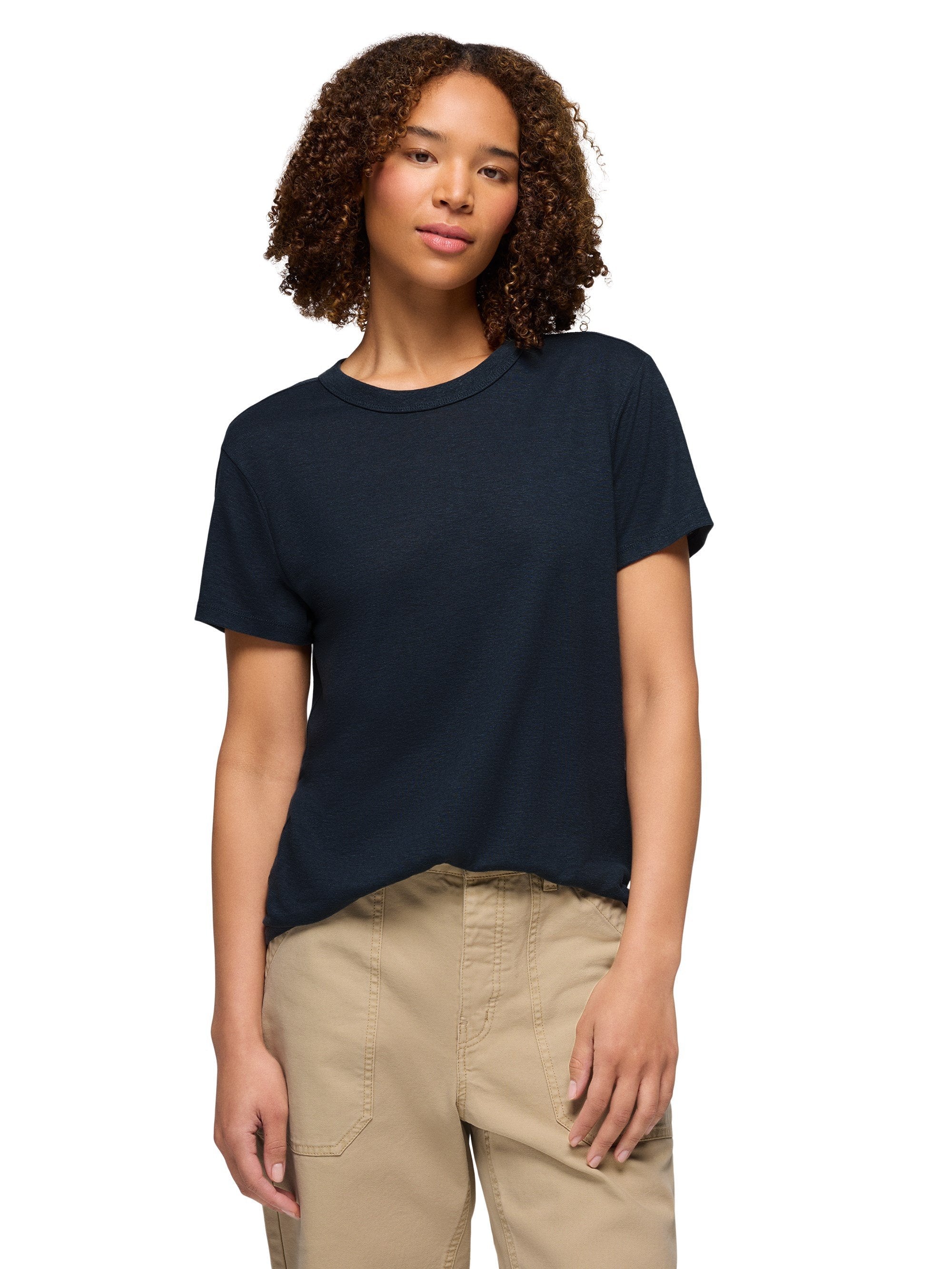 prAna Womens Cozy Up Short Sleeve Crew Tee