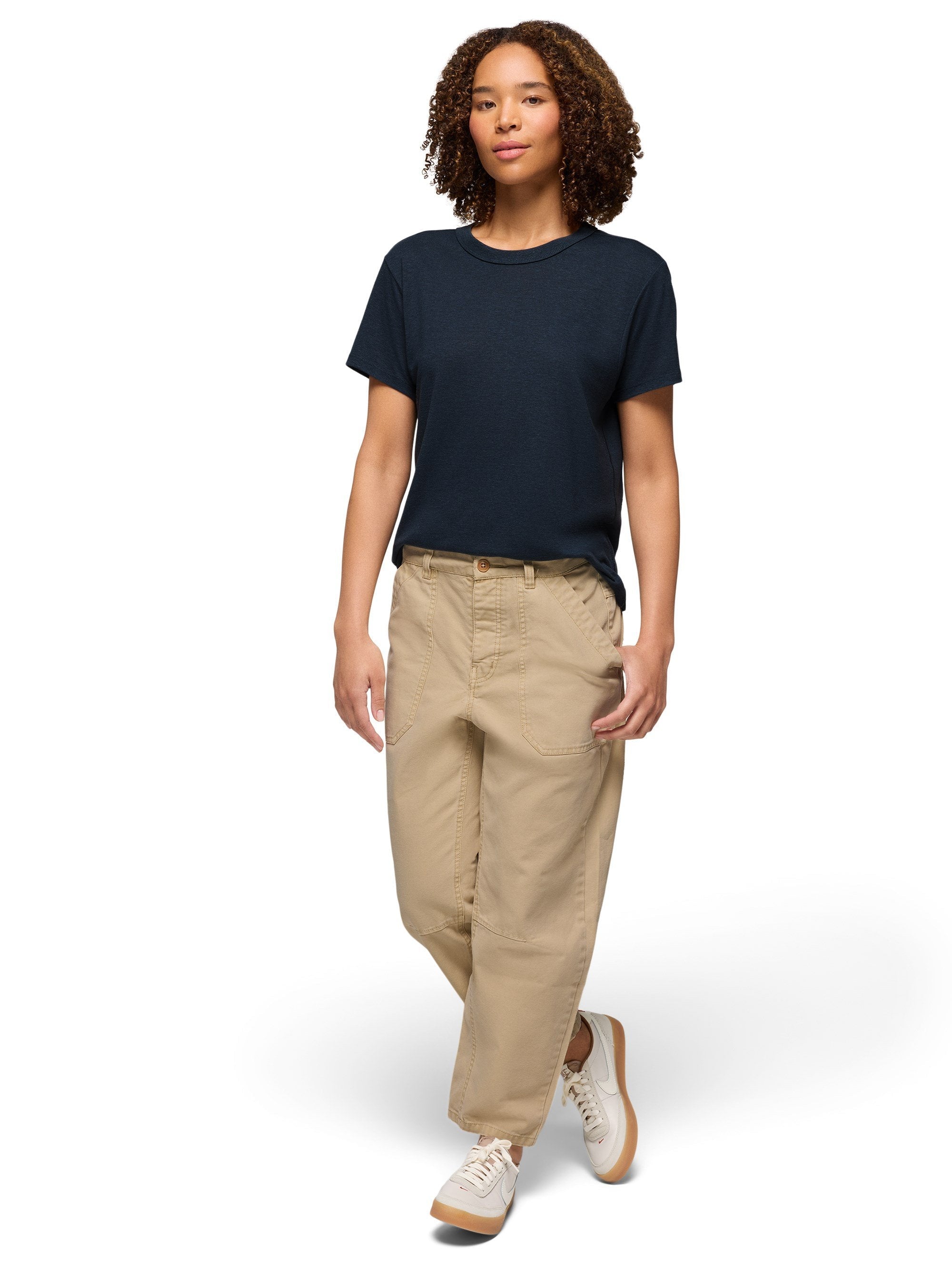 prAna Womens Cozy Up Short Sleeve Crew Tee