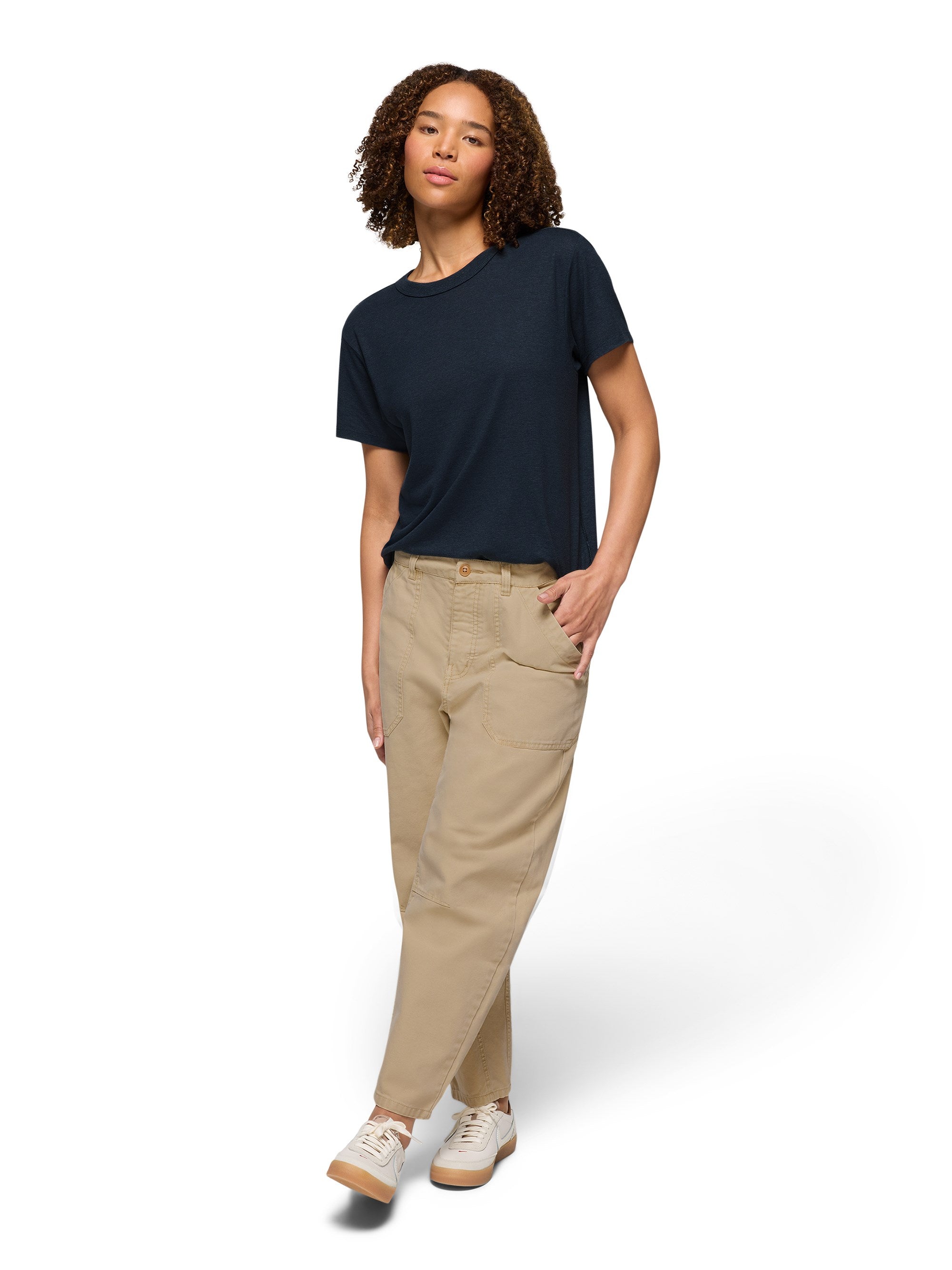 prAna Womens Cozy Up Short Sleeve Crew Tee