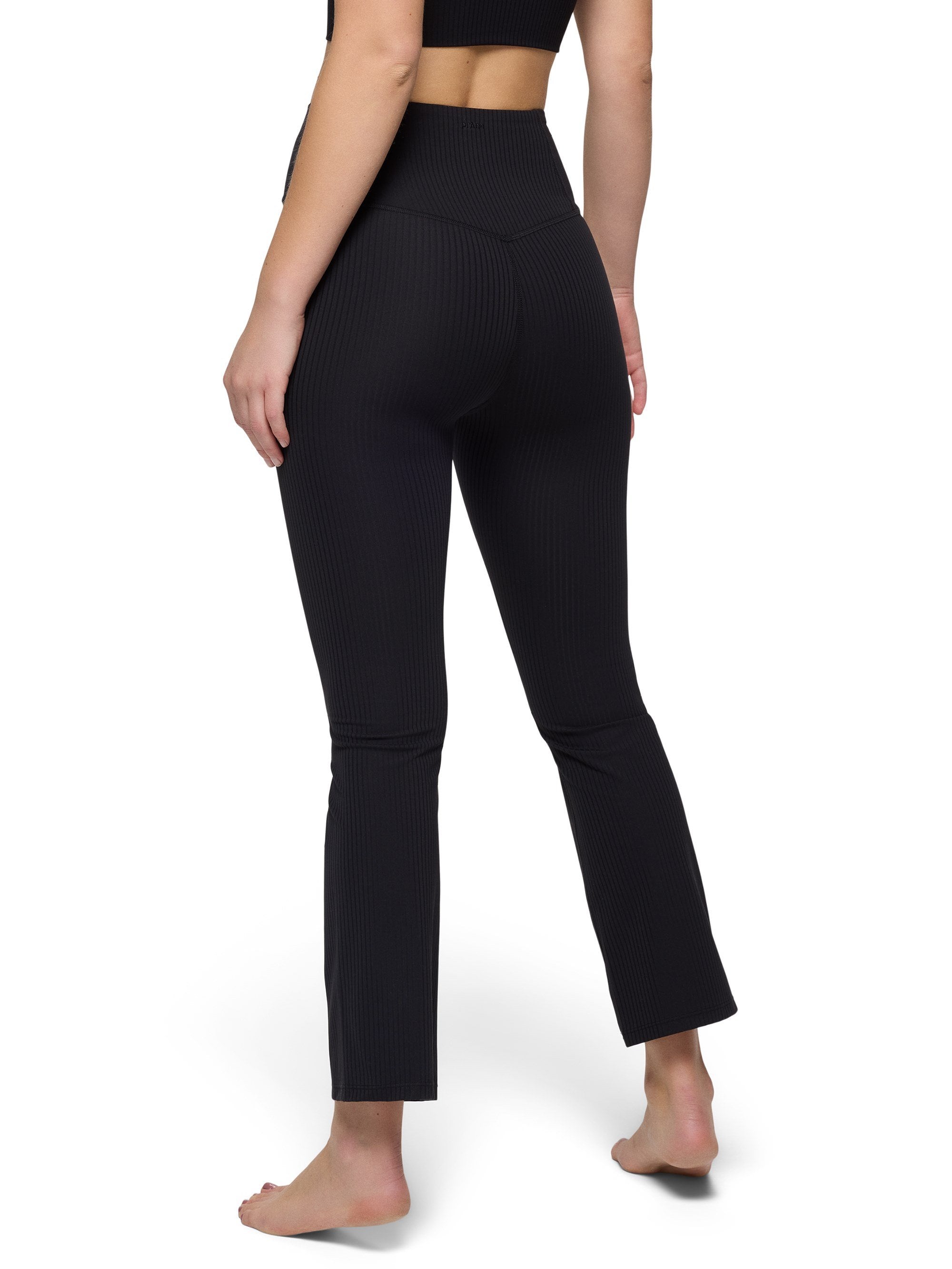 prAna Womens  Luxara Rib Flare Crop Leggings
