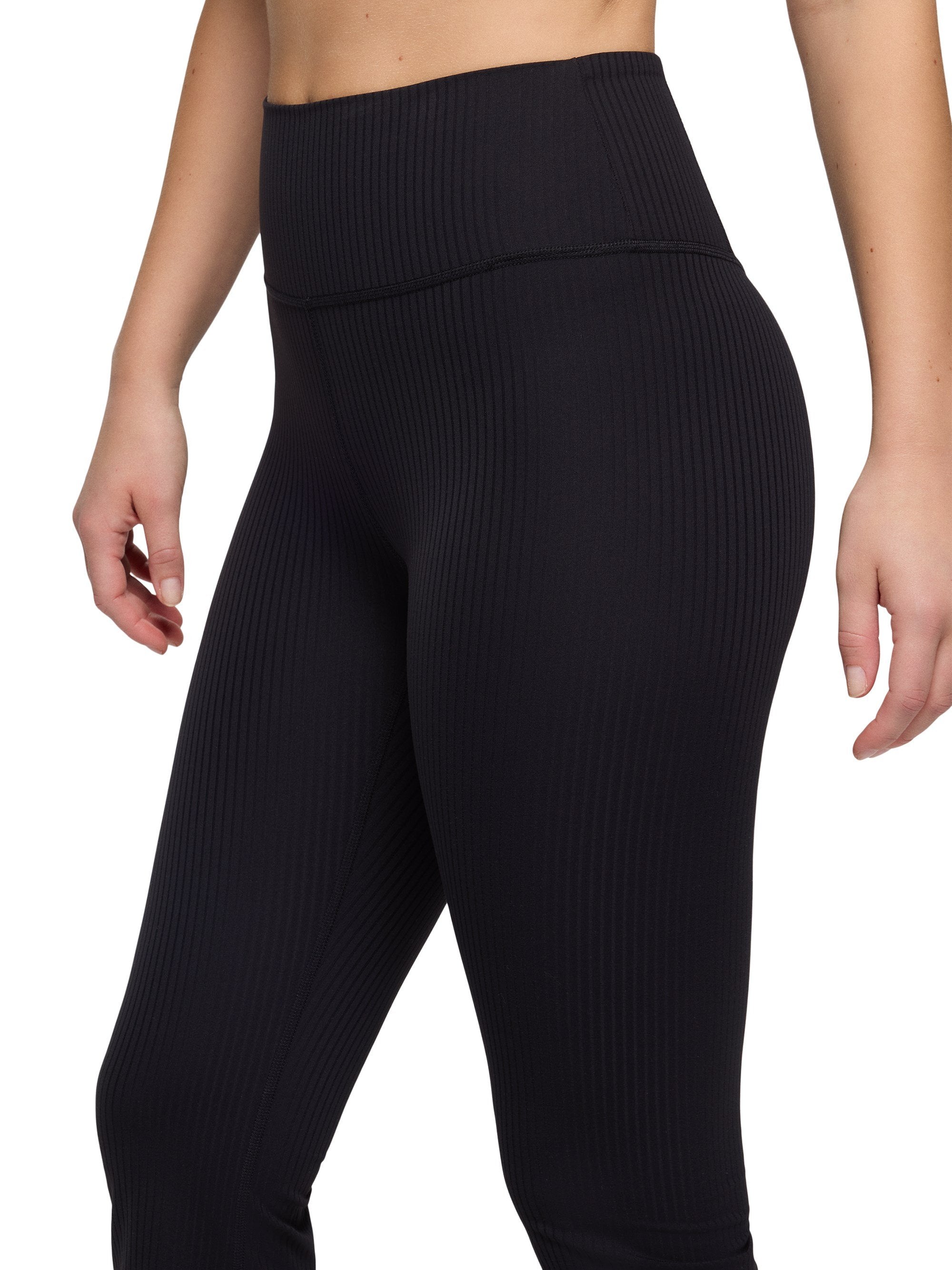 prAna Womens  Luxara Rib Flare Crop Leggings
