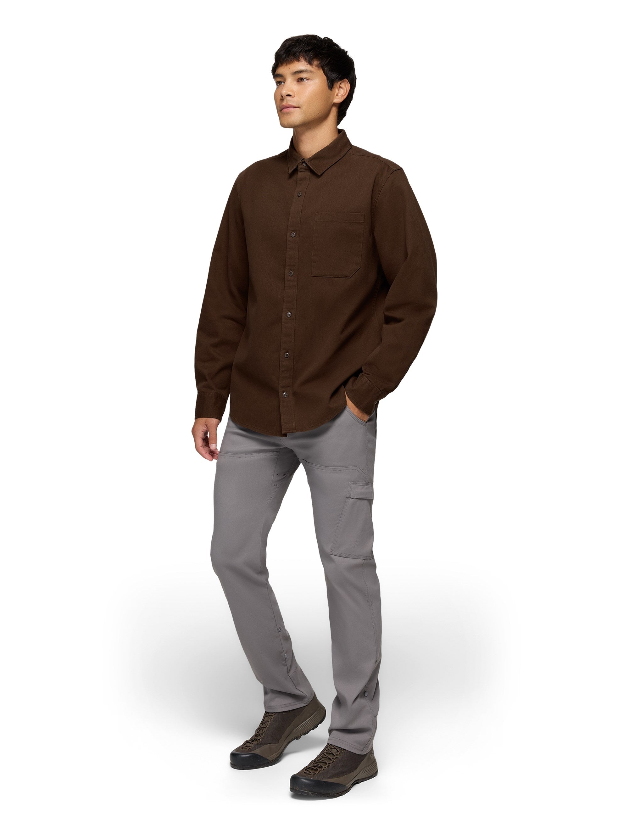 prAna Mens Arbored Long Sleeve Shirt