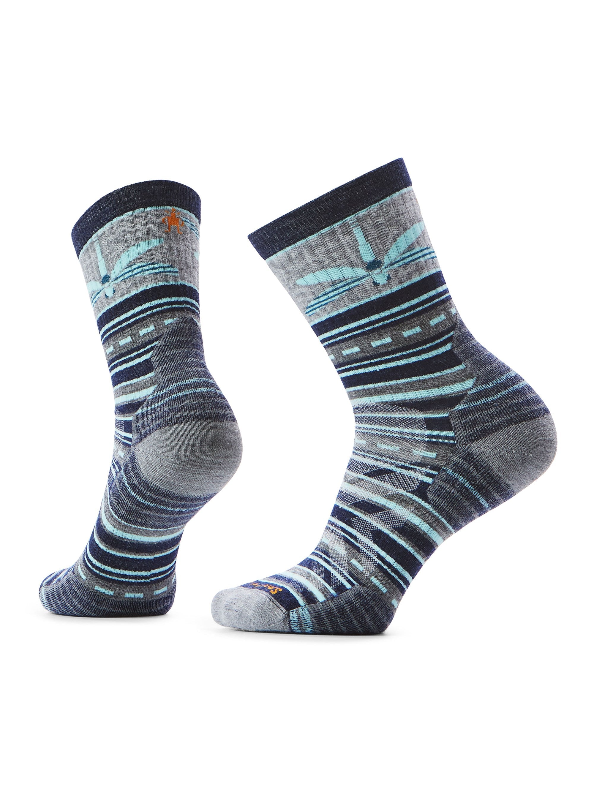 Smartwool Womens Hike Targeted Cushion Dragon Stitch Mid Crew Socks