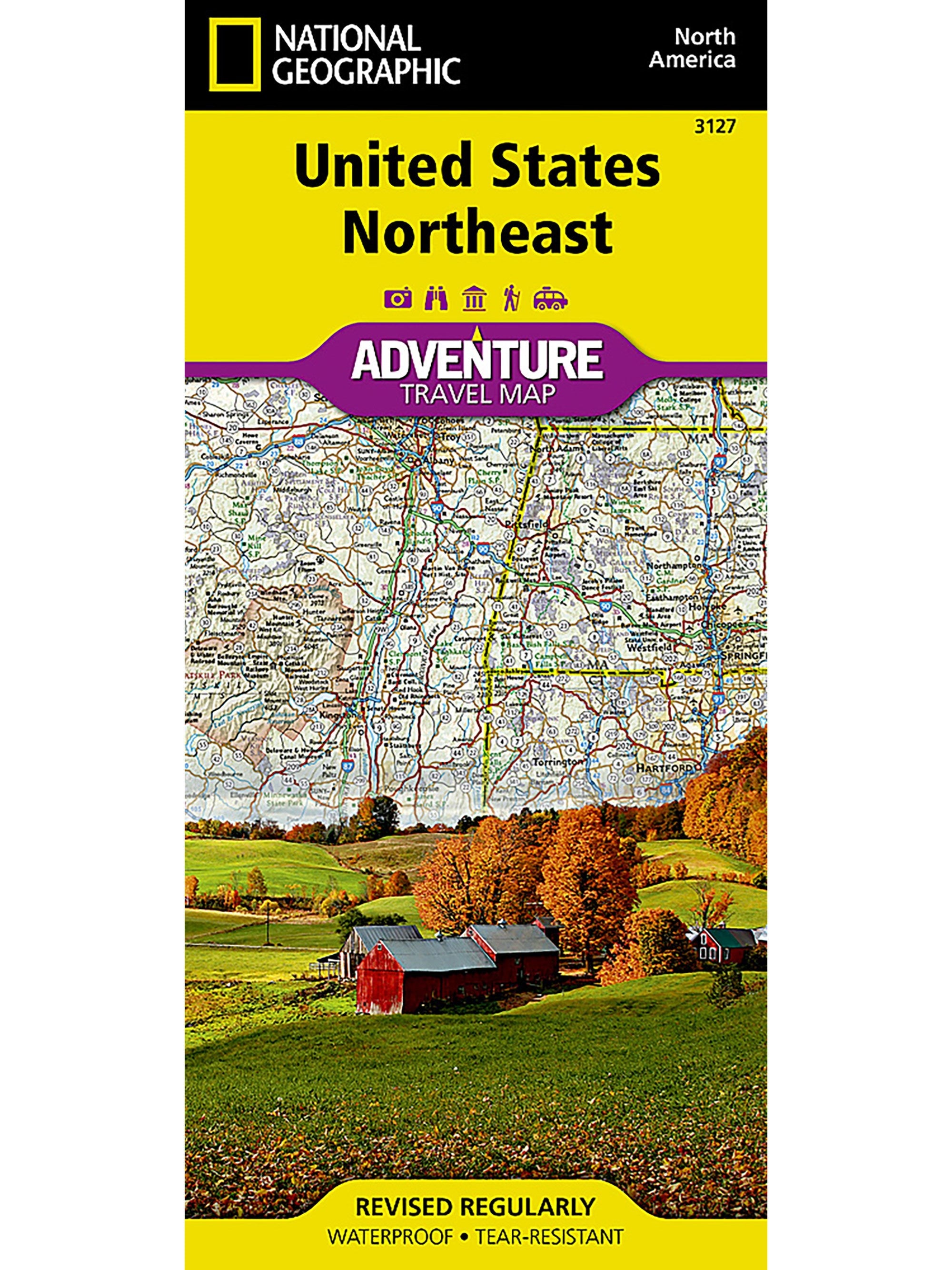 National Geographic United States, Northeast Map