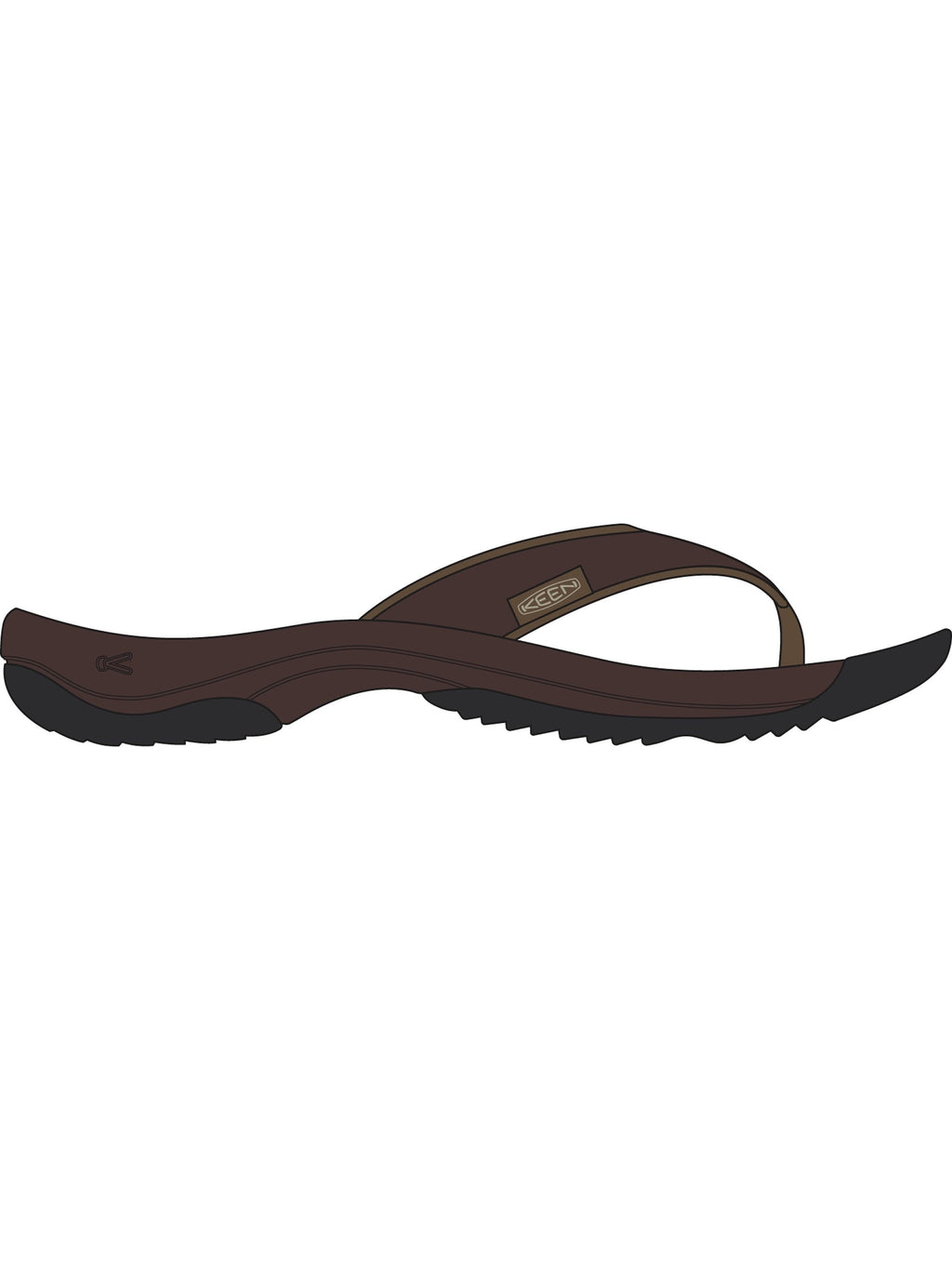 KEEN Men's Kona Leather Flip-Flop