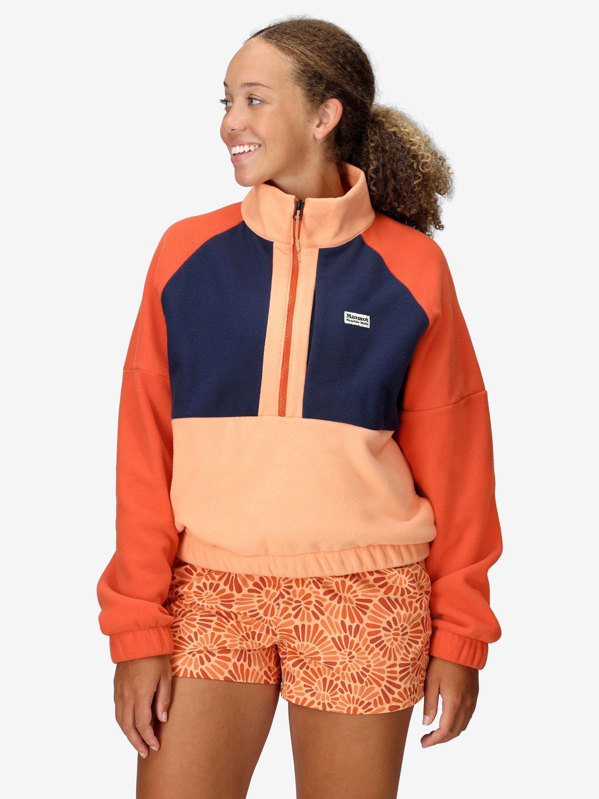 Marmot Womens Retro Rocklin Half Zip Fleece