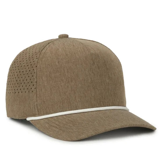 Outdoor Cap 551PF Performance Trucker Cap – High Crown Structured Hat with UPF 50+, Perforated Back Panels & Moisture-Wicking Sweatband