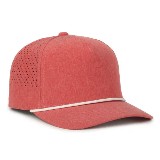 Outdoor Cap 551PF Performance Trucker Cap – High Crown Structured Hat with UPF 50+, Perforated Back Panels & Moisture-Wicking Sweatband