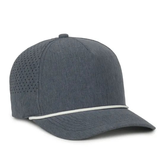 Outdoor Cap 551PF Performance Trucker Cap – High Crown Structured Hat with UPF 50+, Perforated Back Panels & Moisture-Wicking Sweatband