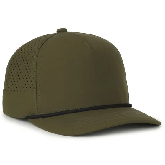 Outdoor Cap 551PF Performance Trucker Cap – High Crown Structured Hat with UPF 50+, Perforated Back Panels & Moisture-Wicking Sweatband