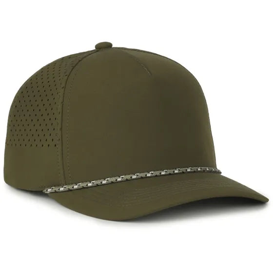 Outdoor Cap 551PF Performance Trucker Cap – High Crown Structured Hat with UPF 50+, Perforated Back Panels & Moisture-Wicking Sweatband