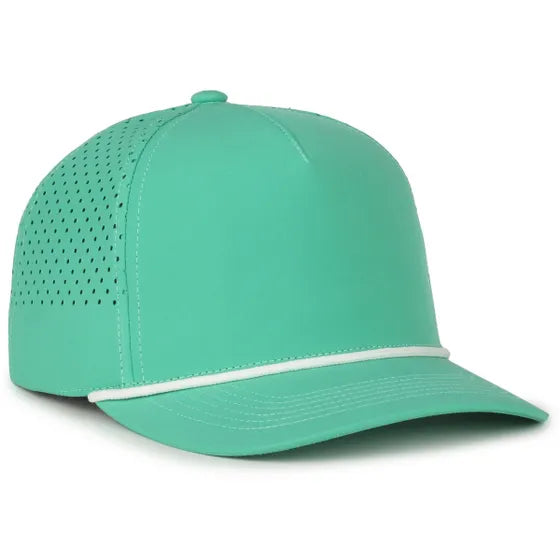 Outdoor Cap 551PF Performance Trucker Cap – High Crown Structured Hat with UPF 50+, Perforated Back Panels & Moisture-Wicking Sweatband
