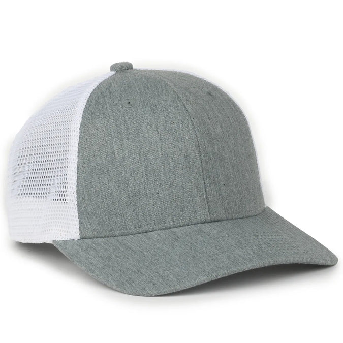 Outdoor Cap FLX672M ProFlex® Stretch Mesh Cap – Structured Pro Round Crown, Premium Cotton Twill, Adjustable Sweatband