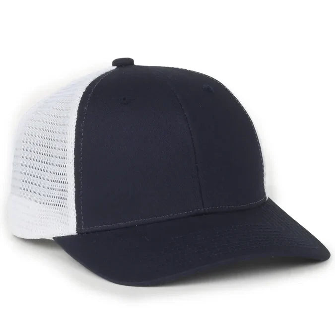 Outdoor Cap FLX672M ProFlex® Stretch Mesh Cap – Structured Pro Round Crown, Premium Cotton Twill, Adjustable Sweatband