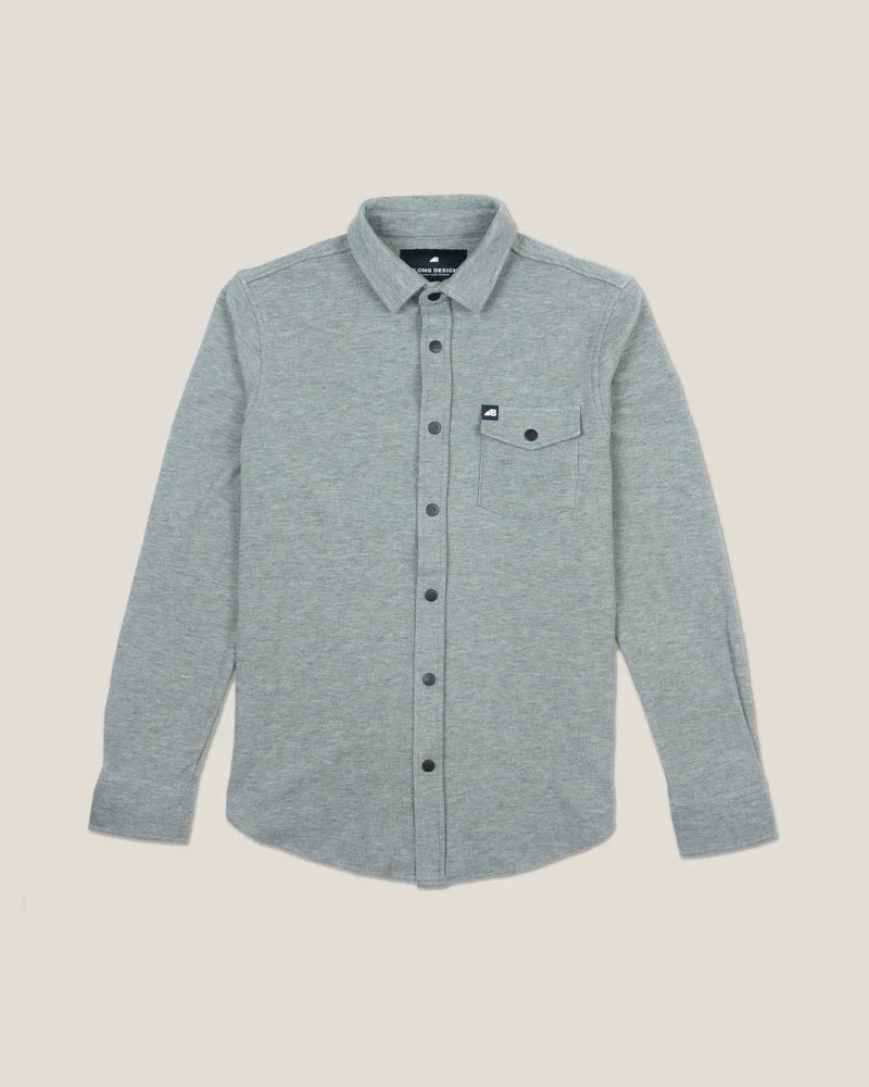 Belong Sherman Fleece Button-Up – Men’s Cozy Stretch Fleece Shirt