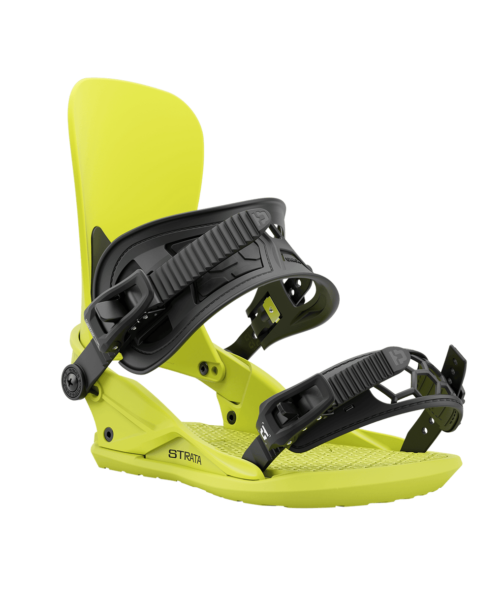 Union Strata Snowboard Bindings - Men's 2025 | Fan Favorite Freestyle Bindings: Soft, Surfy, and Shock-Absorbing for a Smooth Thrill on Any Terrain