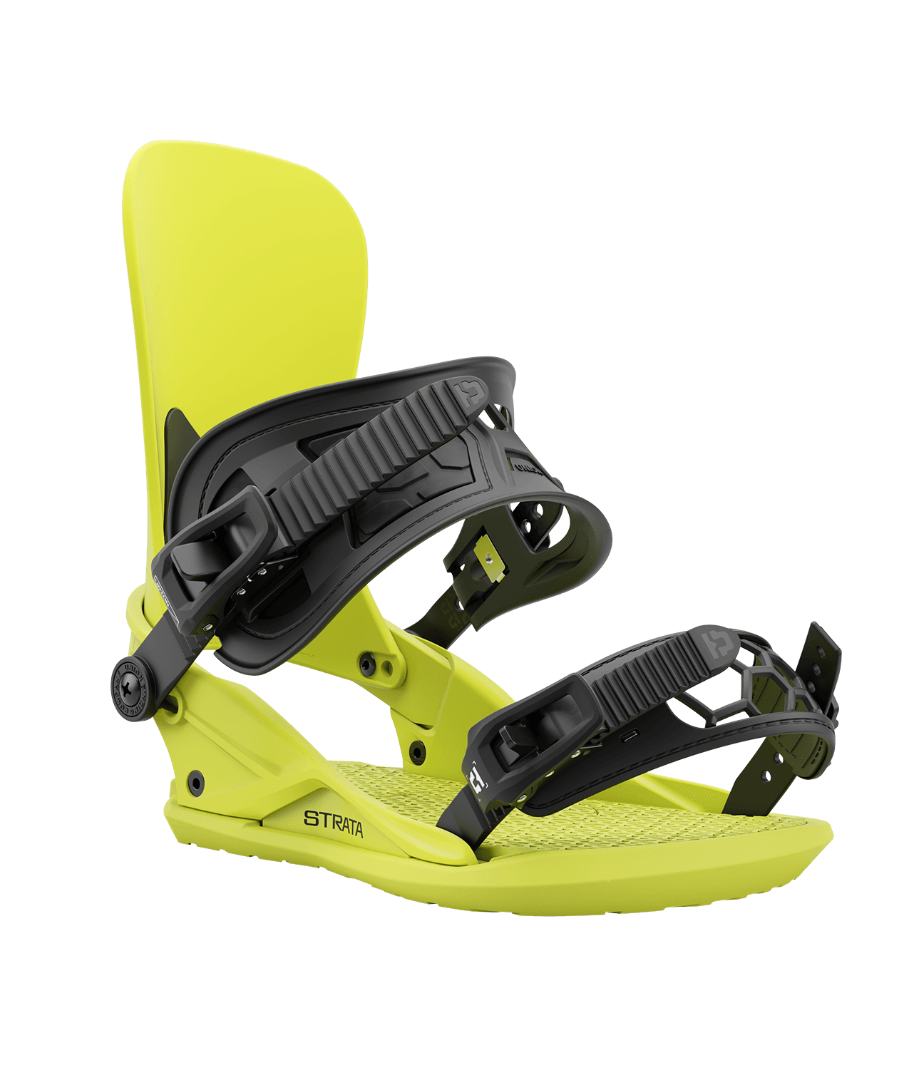 Union Strata Snowboard Bindings - Men's 2025 | Fan Favorite Freestyle Bindings: Soft, Surfy, and Shock-Absorbing for a Smooth Thrill on Any Terrain