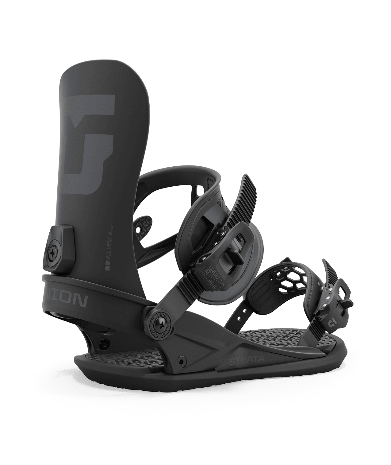 Union Strata Snowboard Bindings - Men's 2025 | Fan Favorite Freestyle Bindings: Soft, Surfy, and Shock-Absorbing for a Smooth Thrill on Any Terrain