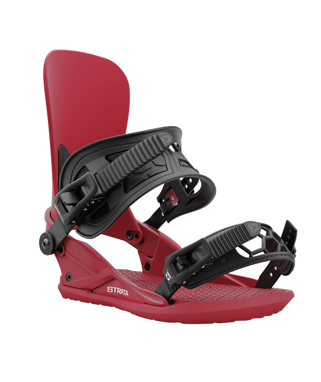 Union Strata Snowboard Bindings - Men's 2025 | Fan Favorite Freestyle Bindings: Soft, Surfy, and Shock-Absorbing for a Smooth Thrill on Any Terrain