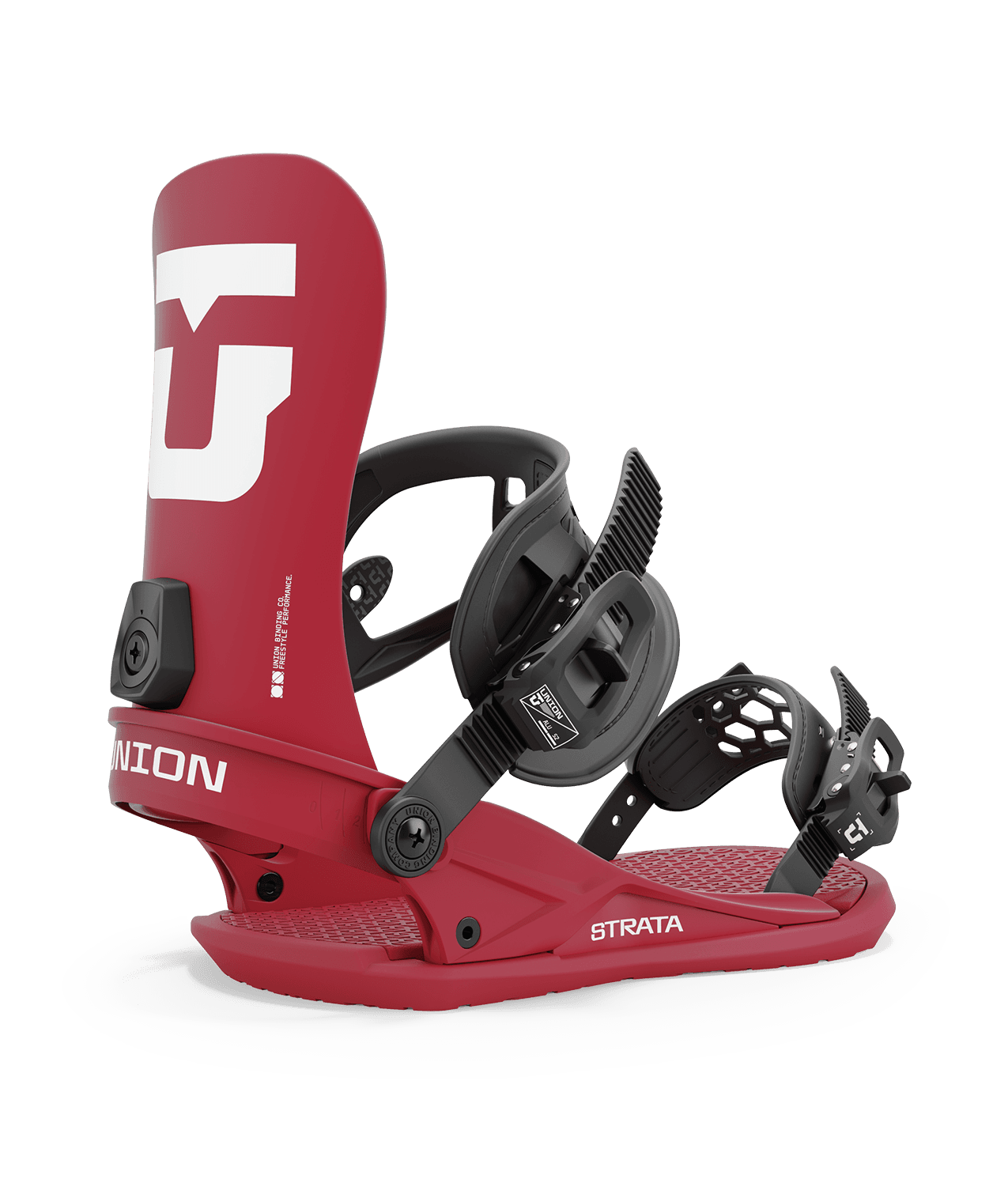 Union Strata Snowboard Bindings - Men's 2025 | Fan Favorite Freestyle Bindings: Soft, Surfy, and Shock-Absorbing for a Smooth Thrill on Any Terrain
