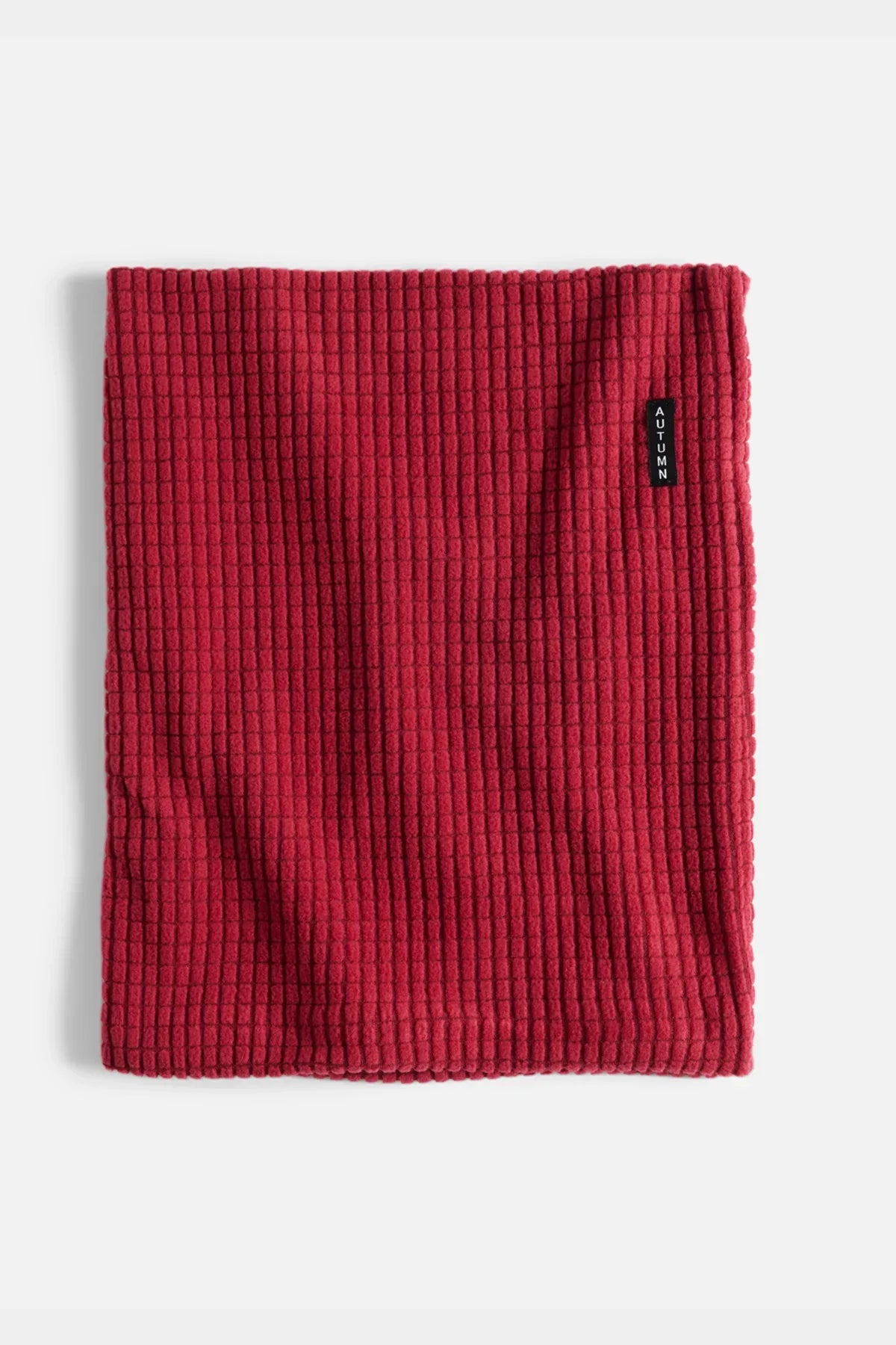 Autumn Grid Fleece Neck Gaiter – Dual Layer