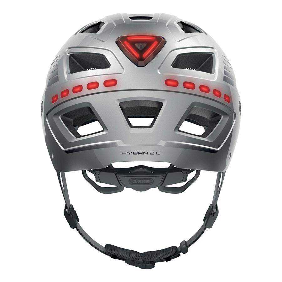 ABUS Hyban 2.0 LED Helmet – Urban Cycling Safety with Integrated LED Lights & Hard Shell Protection