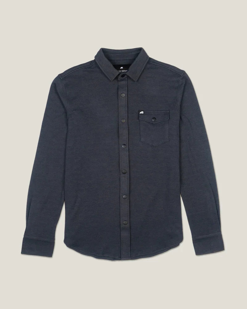 Belong Sherman Fleece Button-Up – Men’s Cozy Stretch Fleece Shirt