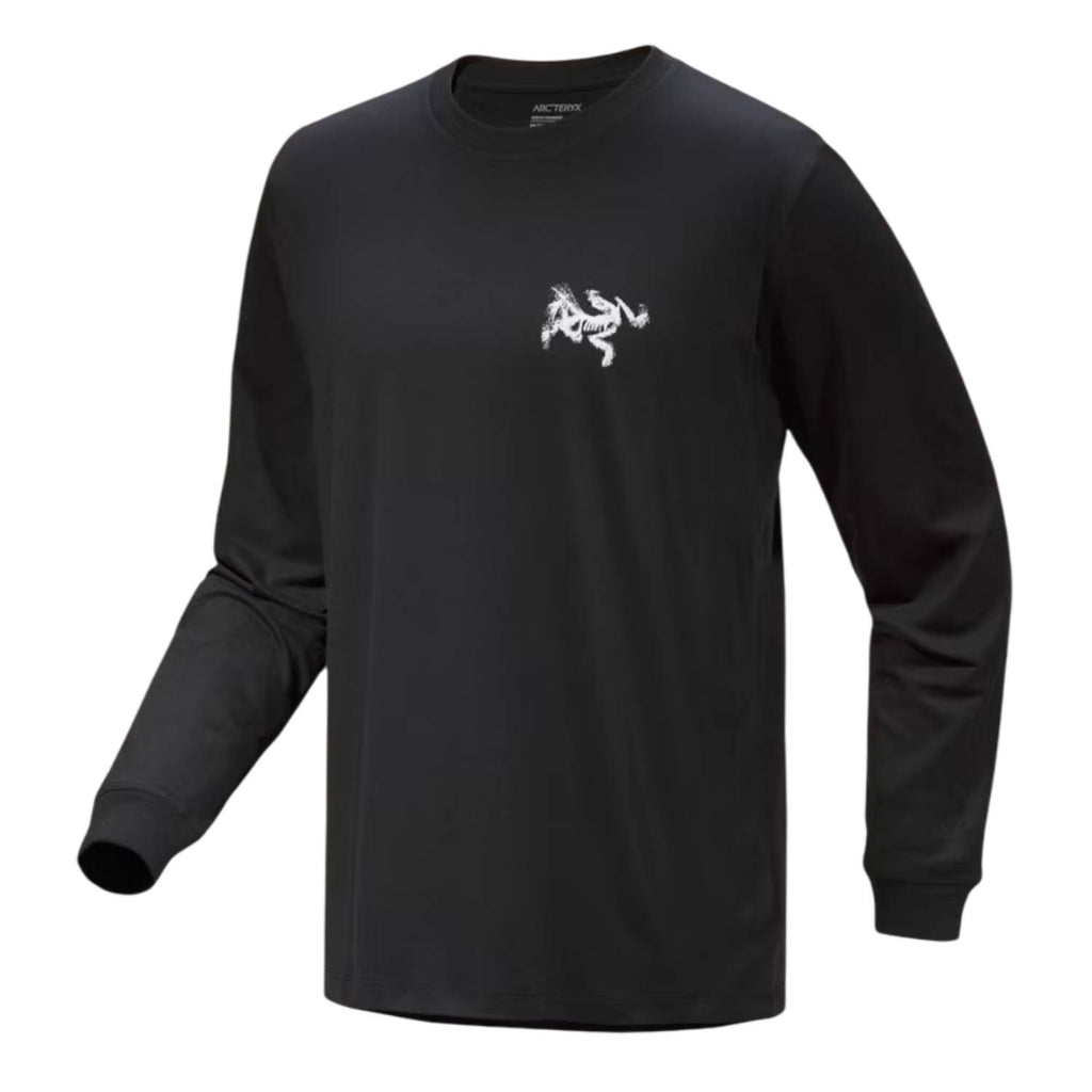 Arc'teryx Kragg SL Cotton Bird Title Long Sleeve - Men’s Lightweight Organic Cotton Logo Shirt