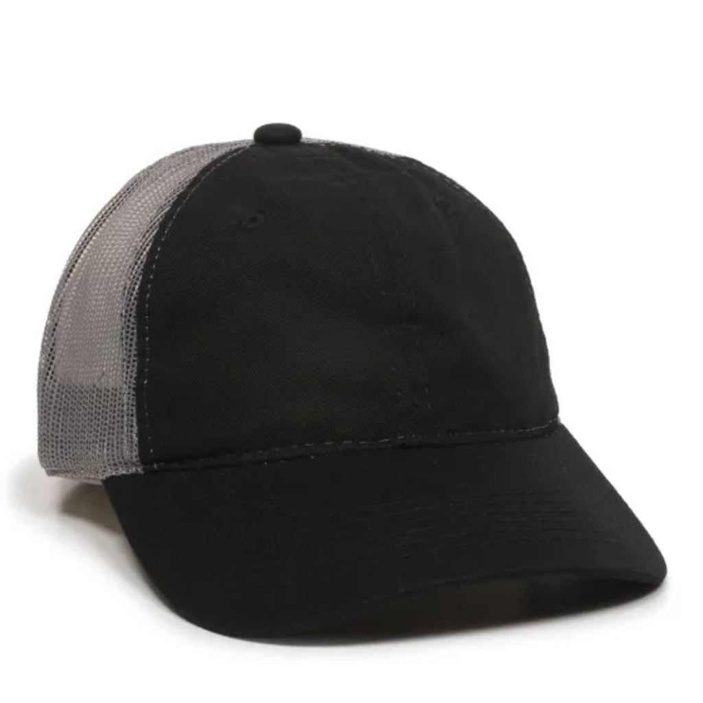 Outdoor Cap FWT-130 Garment Washed Trucker Hat – Unstructured Low Crown, Mesh Back, Adjustable Closure