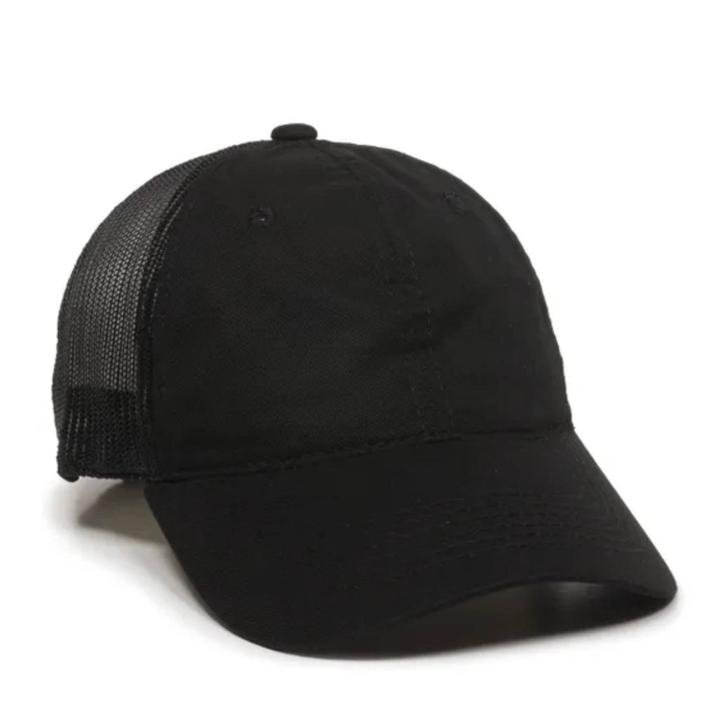 Outdoor Cap FWT-130 Garment Washed Trucker Hat – Unstructured Low Crown, Mesh Back, Adjustable Closure