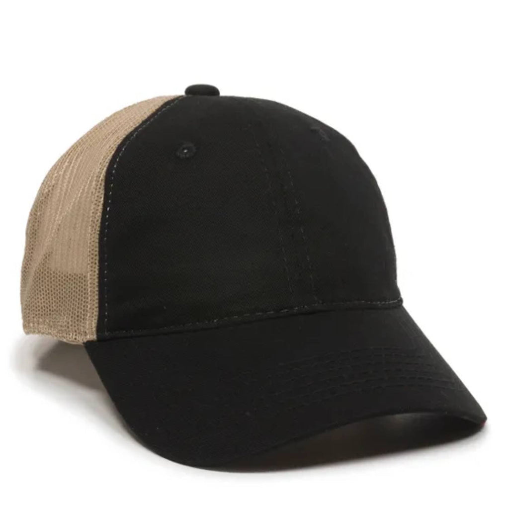 Outdoor Cap FWT-130 Garment Washed Trucker Hat – Unstructured Low Crown, Mesh Back, Adjustable Closure