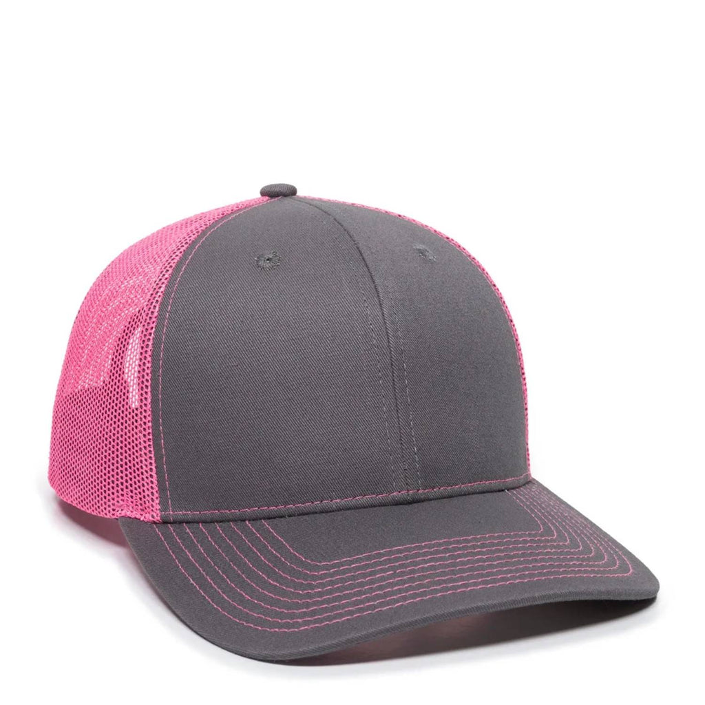 Outdoor Cap OC771 Premium Modern Trucker Cap – Pro Round Crown, Mesh Back, Structured Fit, Adjustable Snapback