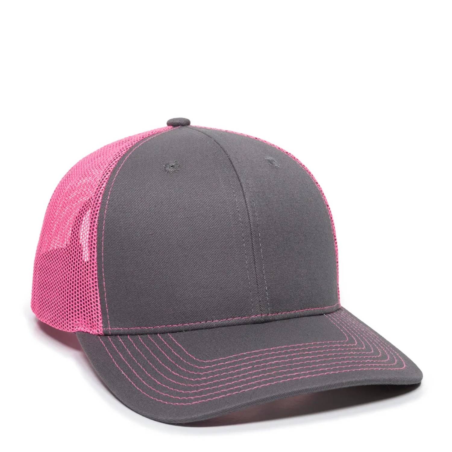 Outdoor Cap OC771 Premium Modern Trucker Cap – Pro Round Crown, Mesh Back, Structured Fit, Adjustable Snapback