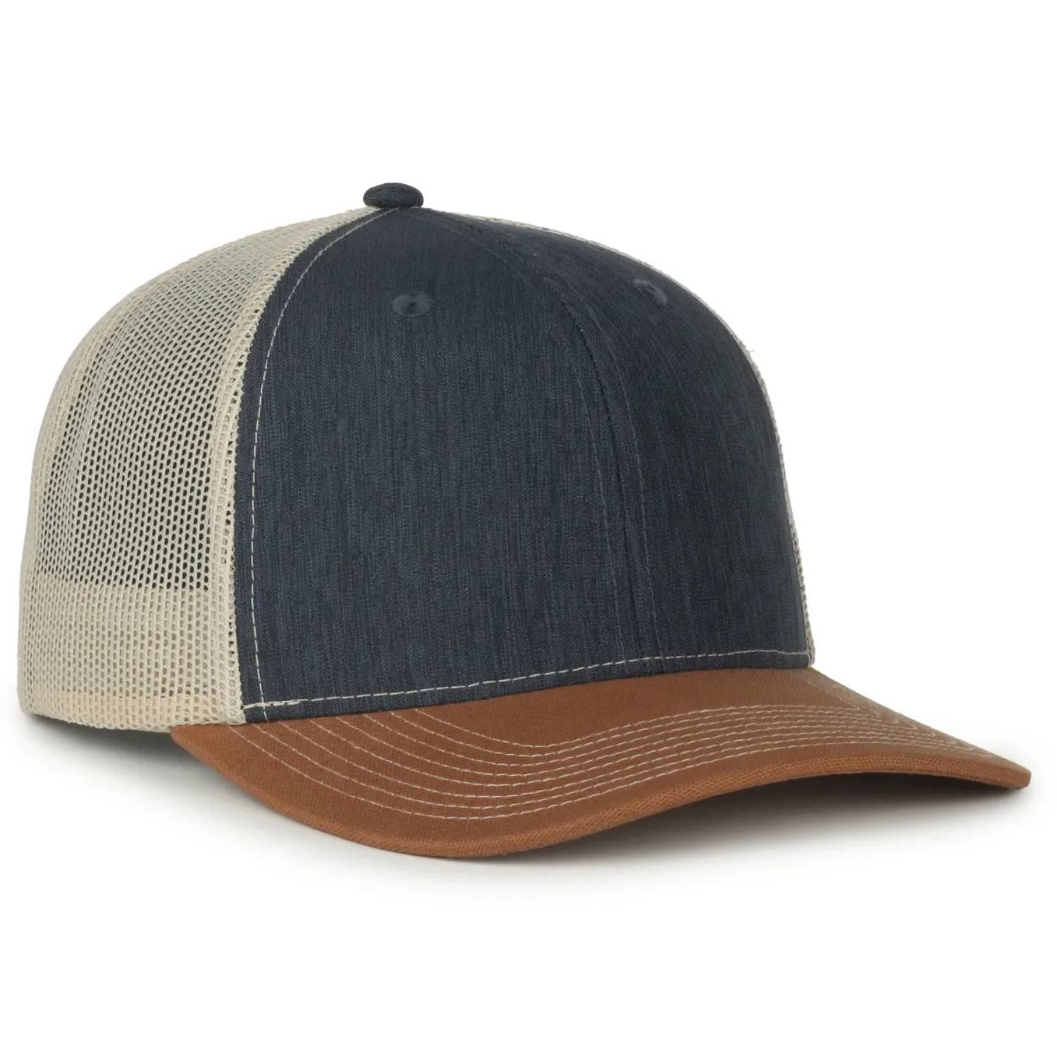 Outdoor Cap OC771 Premium Modern Trucker Cap – Pro Round Crown, Mesh Back, Structured Fit, Adjustable Snapback