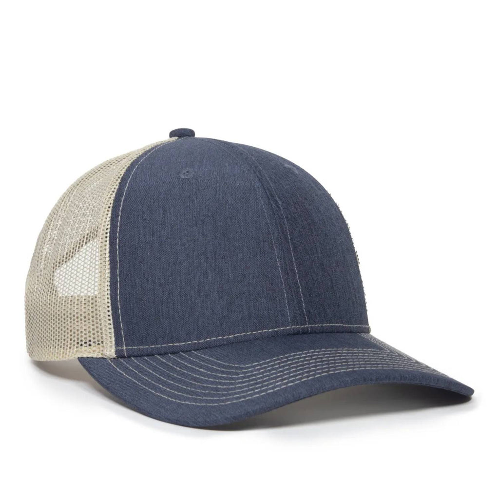 Outdoor Cap OC771 Premium Modern Trucker Cap – Pro Round Crown, Mesh Back, Structured Fit, Adjustable Snapback