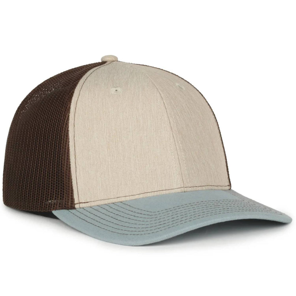 Outdoor Cap OC771 Premium Modern Trucker Cap – Pro Round Crown, Mesh Back, Structured Fit, Adjustable Snapback