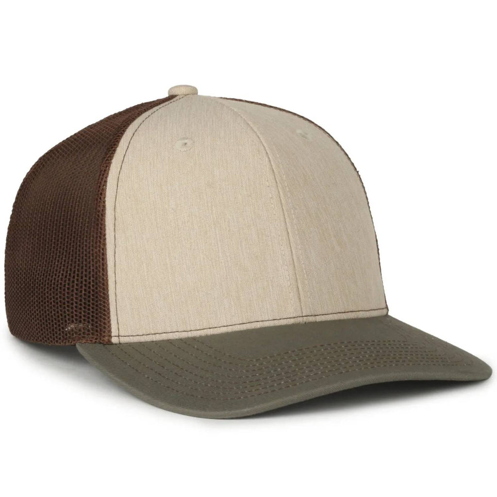 Outdoor Cap OC771 Premium Modern Trucker Cap – Pro Round Crown, Mesh Back, Structured Fit, Adjustable Snapback