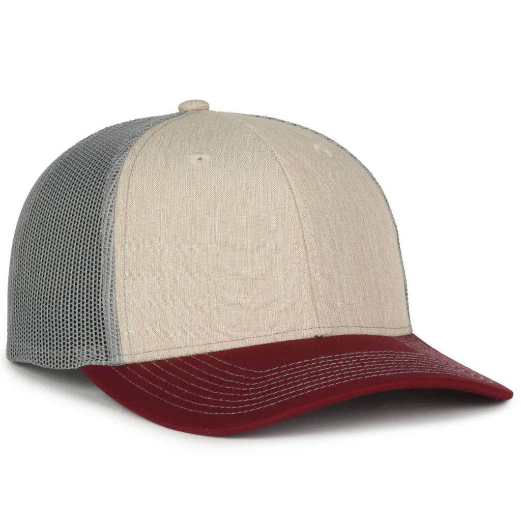 Outdoor Cap OC771 Premium Modern Trucker Cap – Pro Round Crown, Mesh Back, Structured Fit, Adjustable Snapback