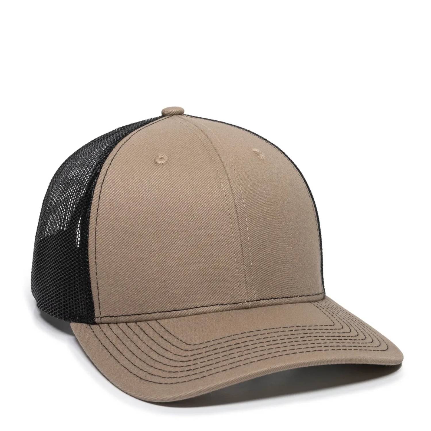 Outdoor Cap OC771 Premium Modern Trucker Cap – Pro Round Crown, Mesh Back, Structured Fit, Adjustable Snapback