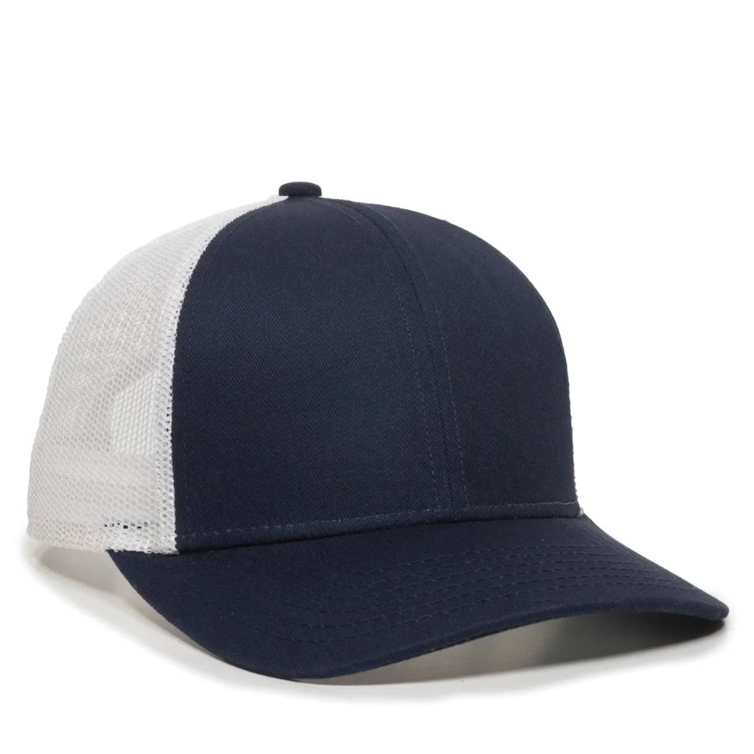 Outdoor Cap OC770 Premium Low Profile Trucker Cap – Pro Round Crown Structured Hat with Mesh Back Panels