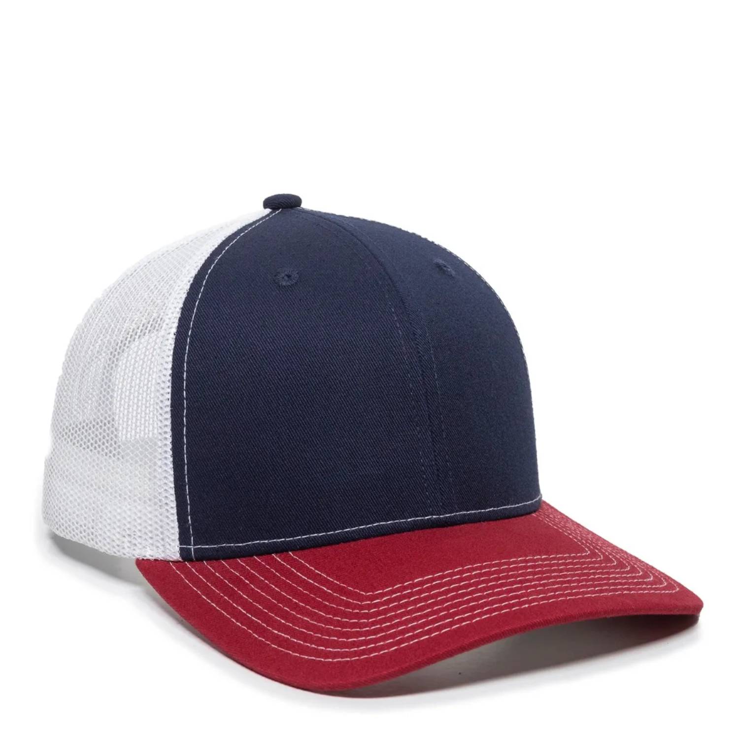 Outdoor Cap OC771 Premium Modern Trucker Cap – Pro Round Crown, Mesh Back, Structured Fit, Adjustable Snapback