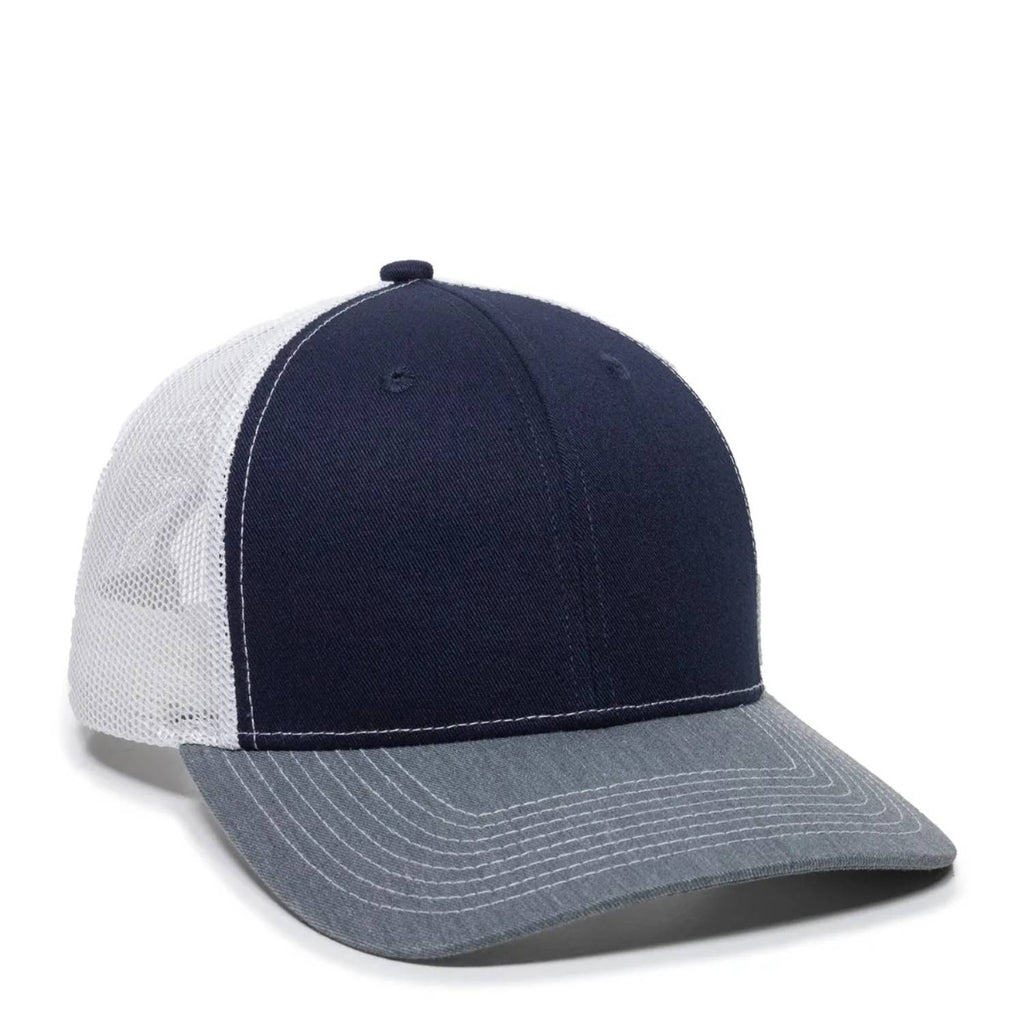 Outdoor Cap OC771 Premium Modern Trucker Cap – Pro Round Crown, Mesh Back, Structured Fit, Adjustable Snapback