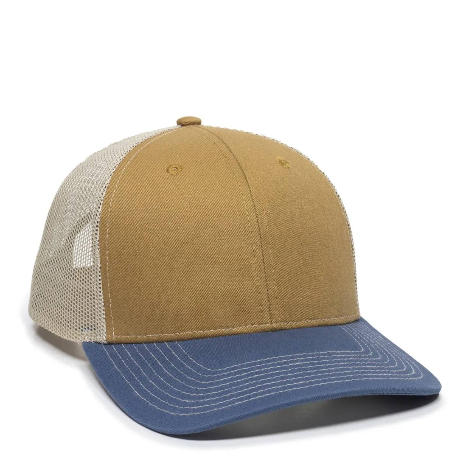 Outdoor Cap OC771 Premium Modern Trucker Cap – Pro Round Crown, Mesh Back, Structured Fit, Adjustable Snapback