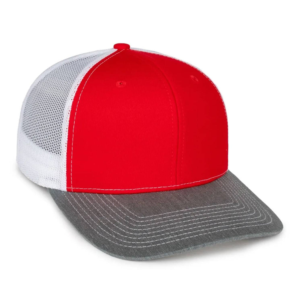Outdoor Cap OC771 Premium Modern Trucker Cap – Pro Round Crown, Mesh Back, Structured Fit, Adjustable Snapback